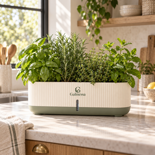 Galmessa HerbNest Self-Watering Kitchen Planter