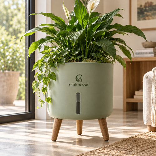 Galmessa Elevated Self-Watering Indoor Planter