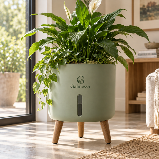 Galmessa Elevated Self-Watering Indoor Planter